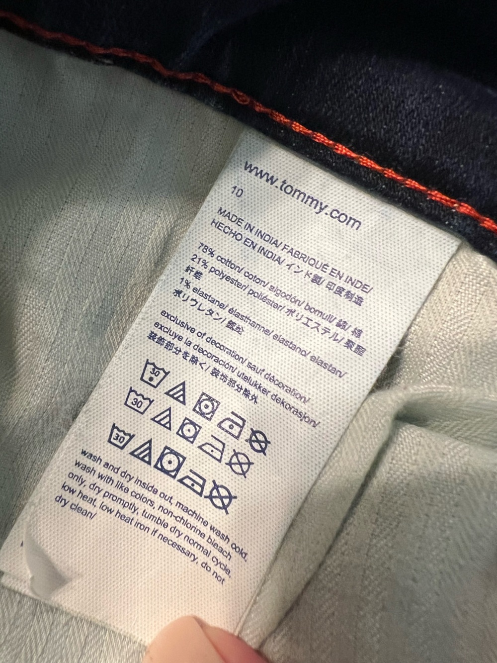 Tommy Hilfiger Woman’s Skinny Jeans Size 10 - Picture 4 of 12